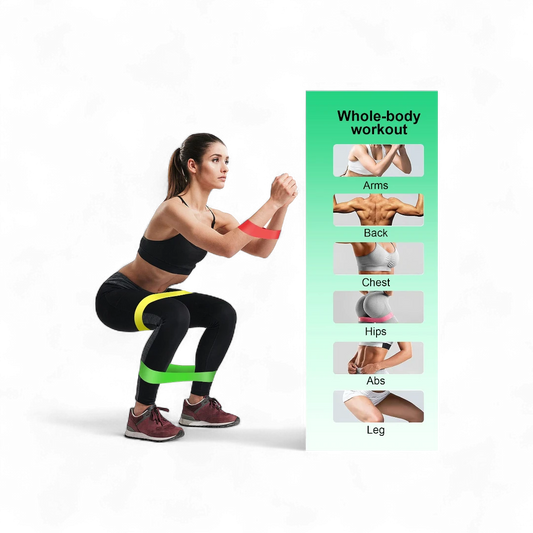 Crivit Elastic Fitness Bands - 3 Pcs