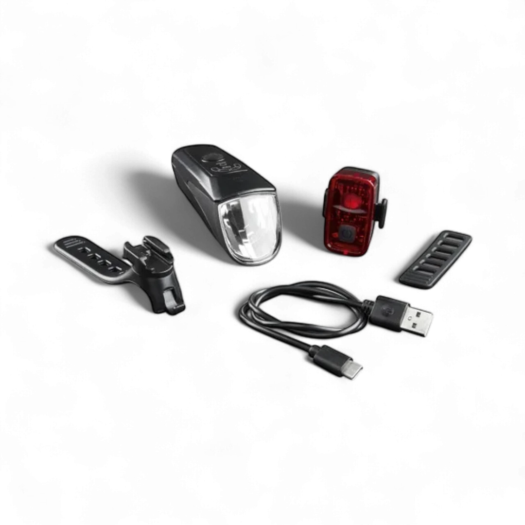 Crivit USB Rechargeable Bike Light Set