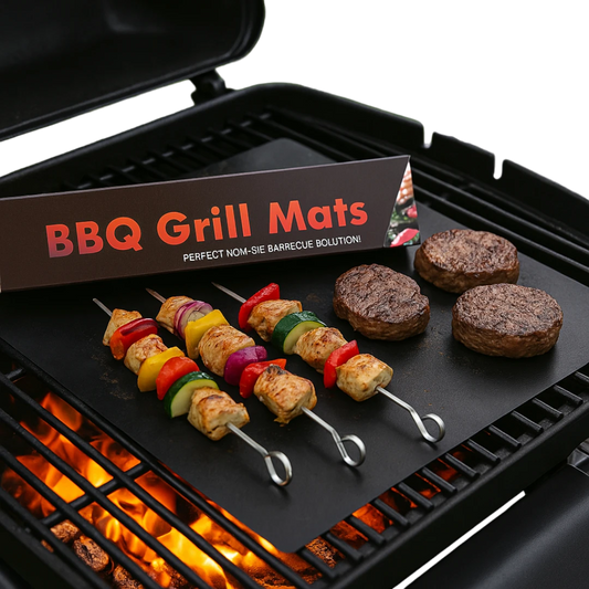 BBQ Grill Mats - Reusable Non-Stick Cooking Sheets