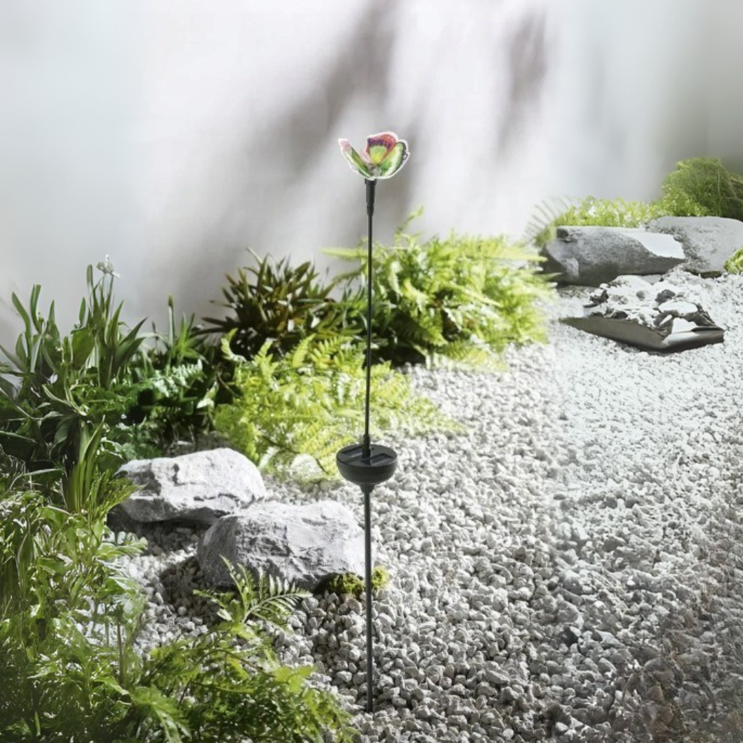 Livarno Solar Flower Garden Stake