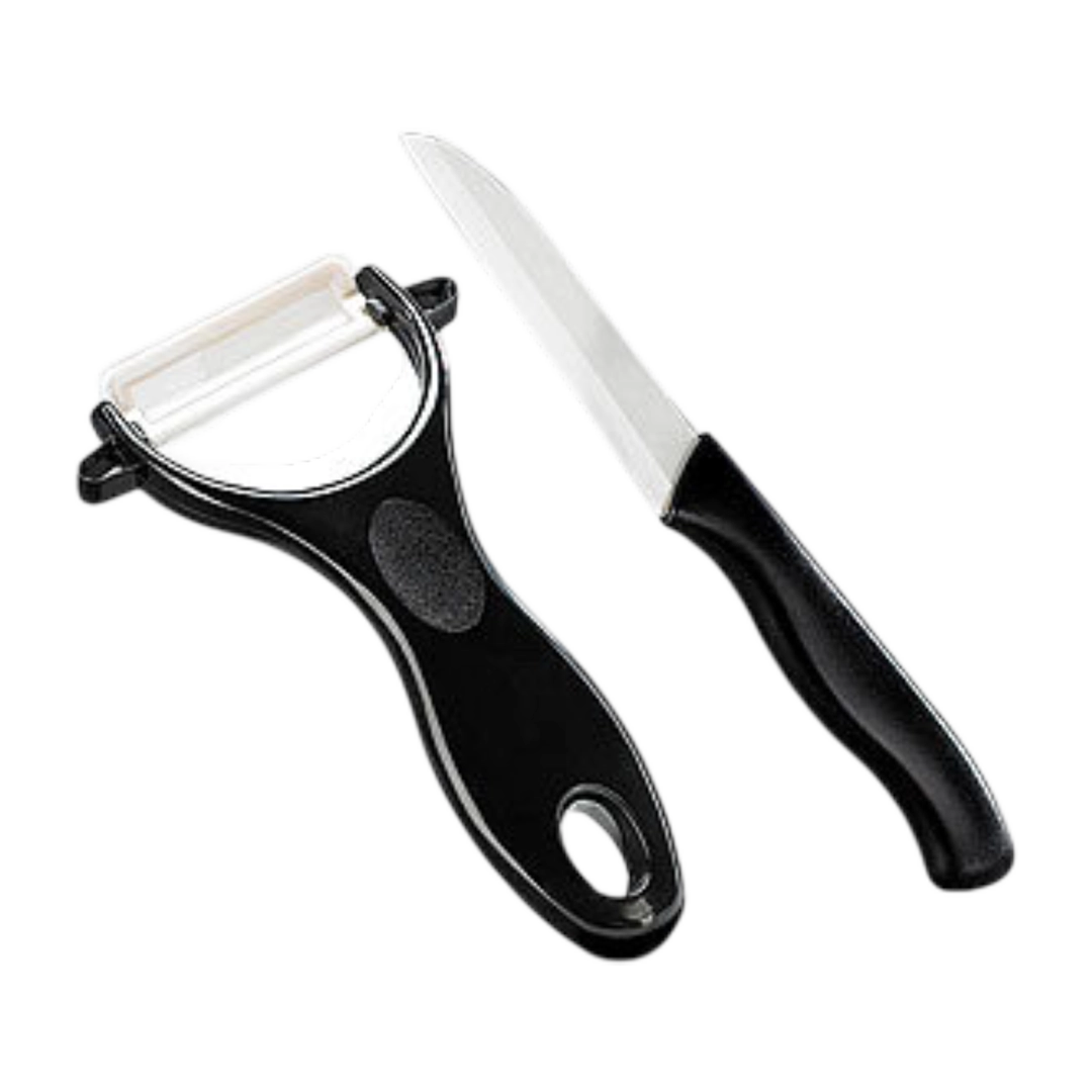 JES Collection Ceramic Knife And Ceramic Peeler