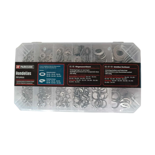 Parkside Box of Washers Rondelles - 350 Pcs