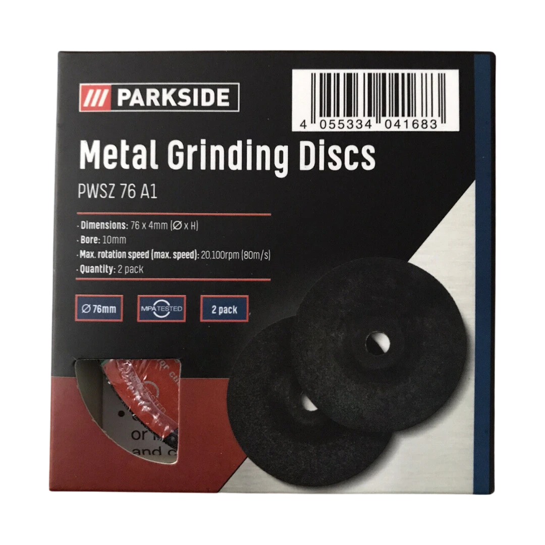 Parkside Metal Grinding Discs - 2 Pcs