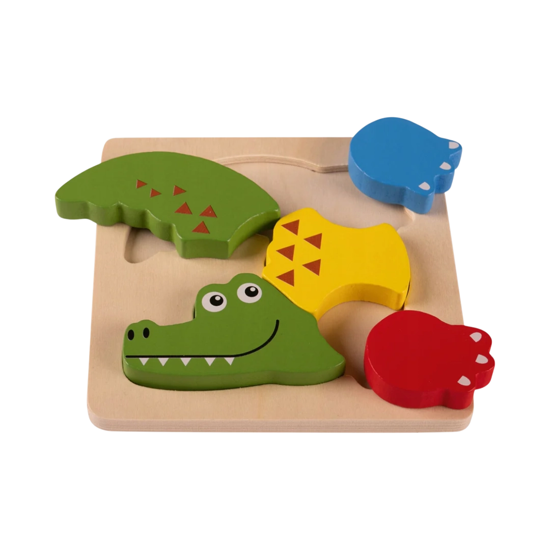Playtive Wooden Puzzle - Crocodile