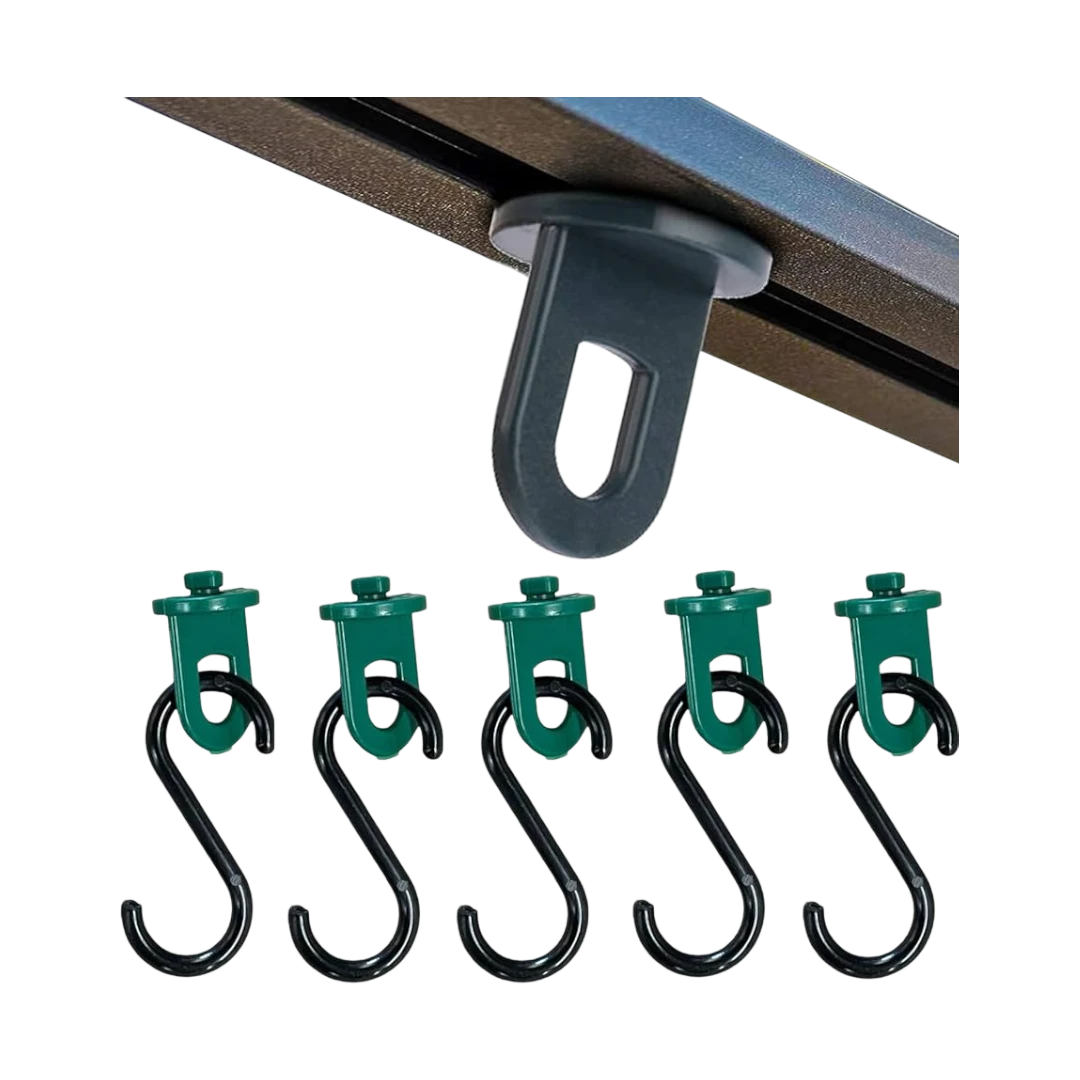 Twist Clips With S Hooks - 50 Pcs