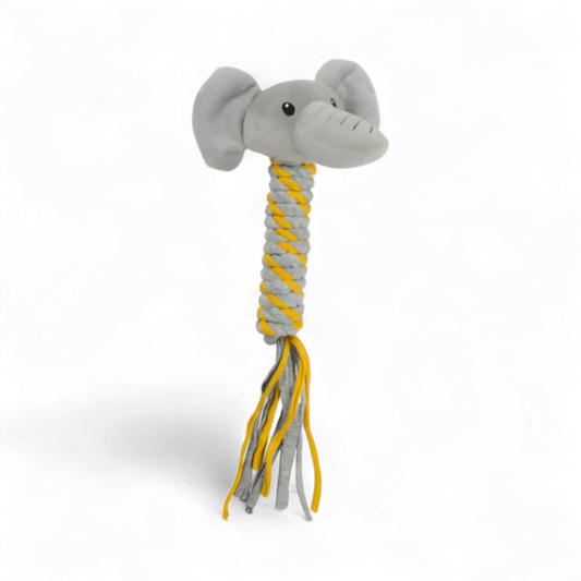 Zoofari Squeaky Dog Toy Elephant Cheeker