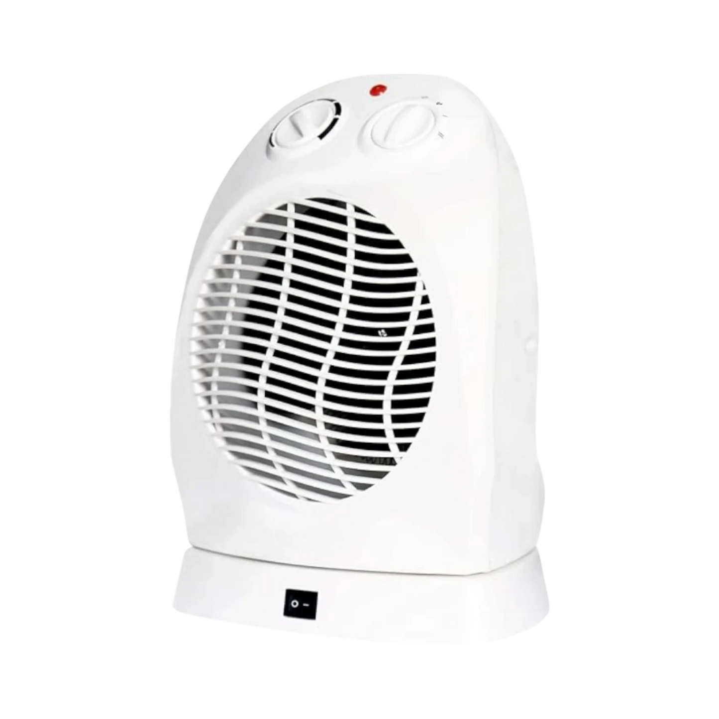 Compact Electric Fan Heater - White