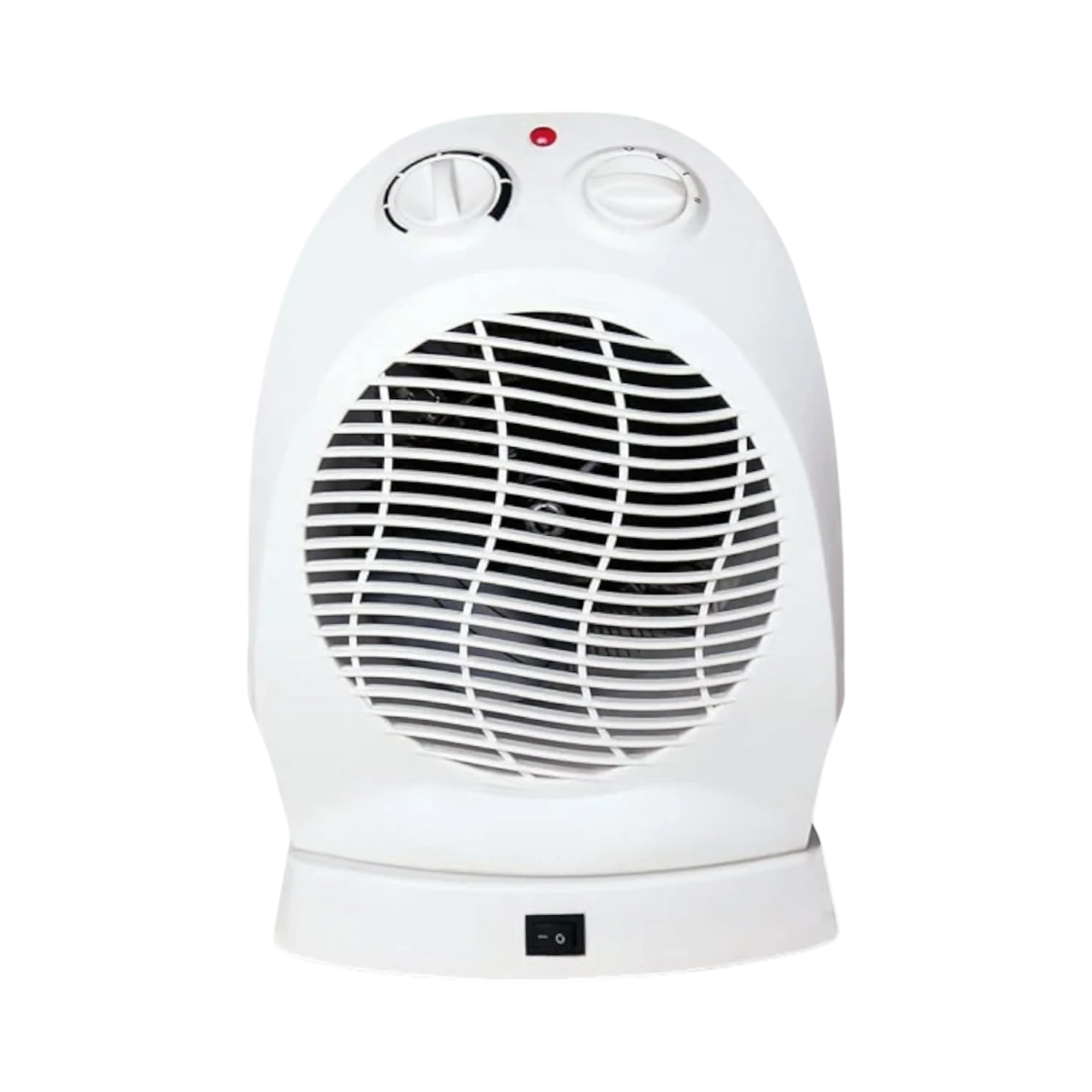 Compact Electric Fan Heater - White