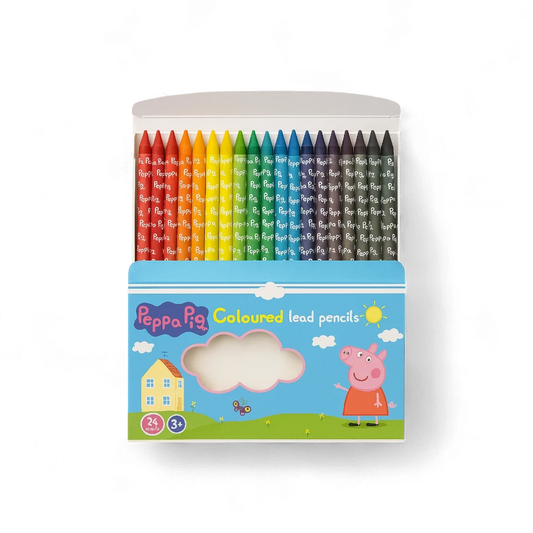 Peppa Pig Coloured Lead Pencils - 24 Color