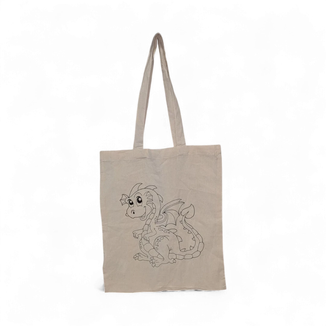 Dragon Print Tote Bag