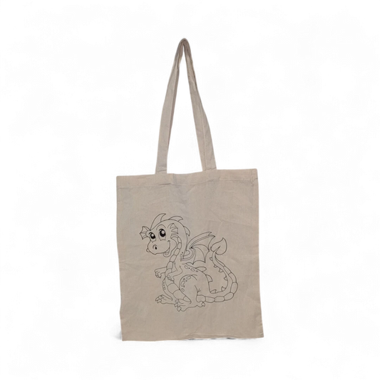 Dragon Print Tote Bag
