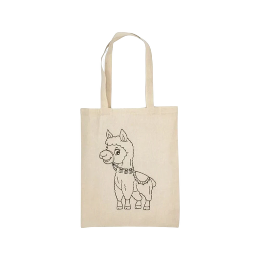 Llama Print Tote Bag