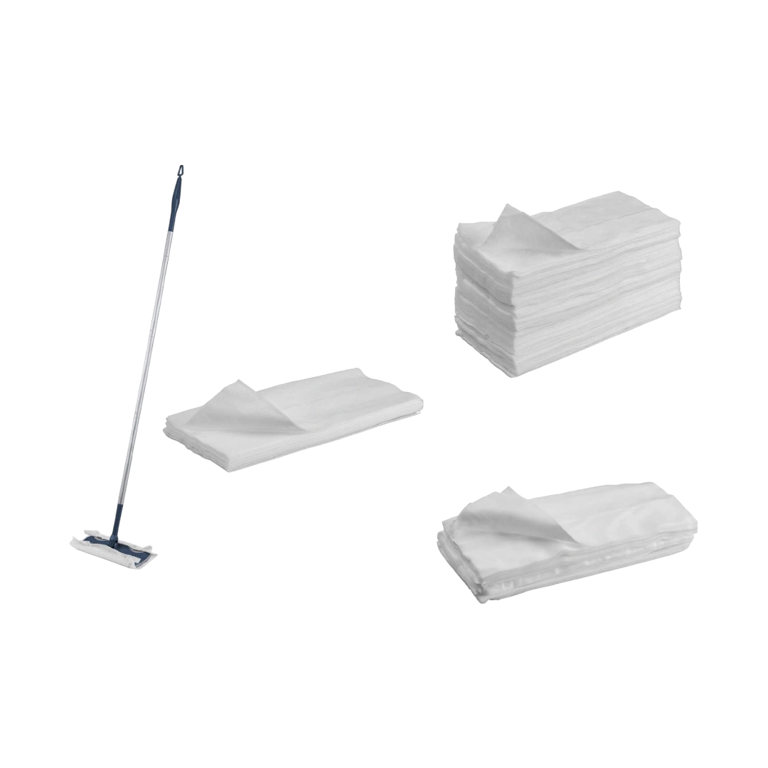 Livarno Floor Mop Set With Disposable Floor Cloths