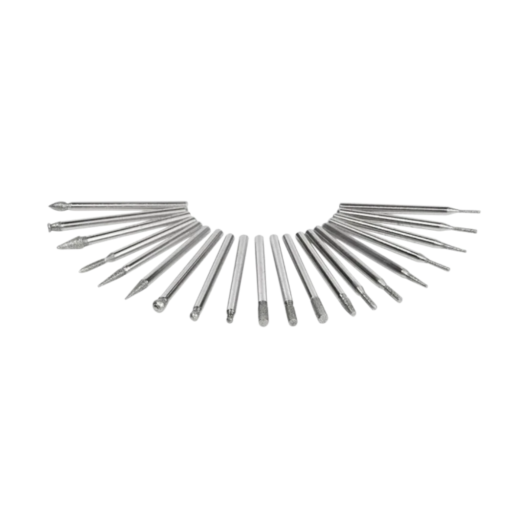 Parkside Diamond Burr Set - 20 pcs