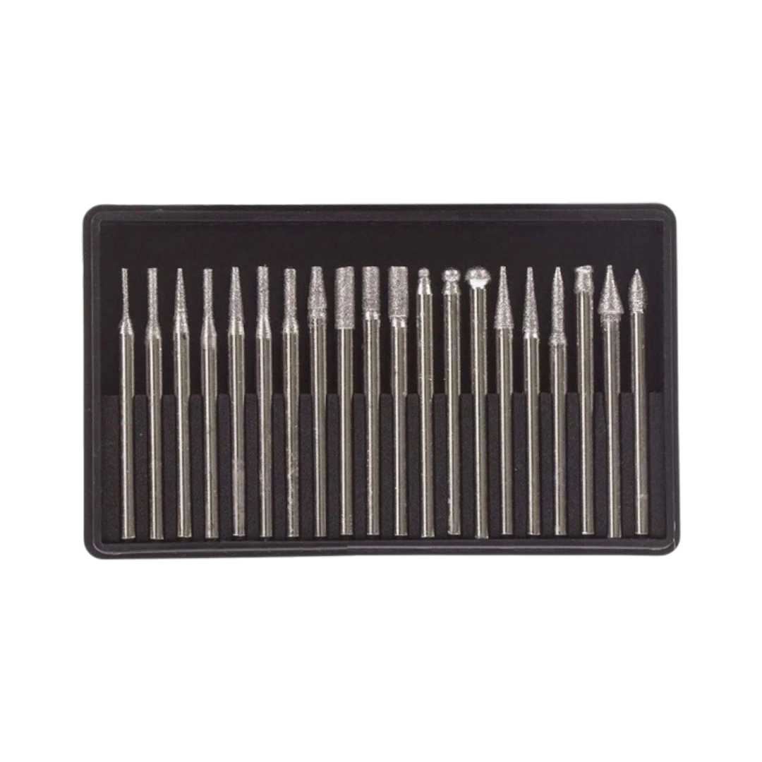 Parkside Diamond Burr Set - 20 pcs