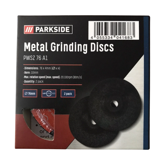 Parkside Metal Grinding Discs - 2 Pcs