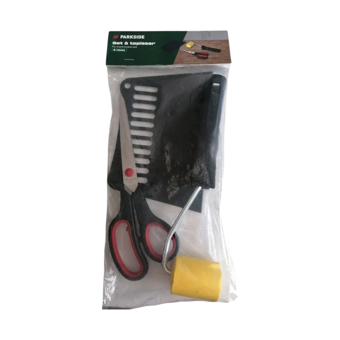 Parkside Wallpapering Set Scissors Spatula Roller