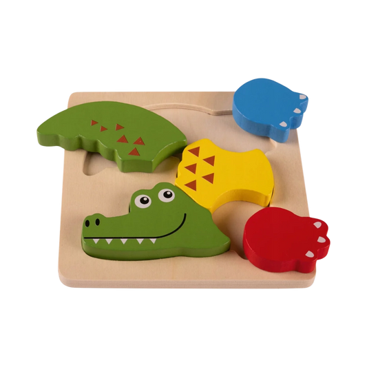 Playtive Wooden Puzzle - Crocodile
