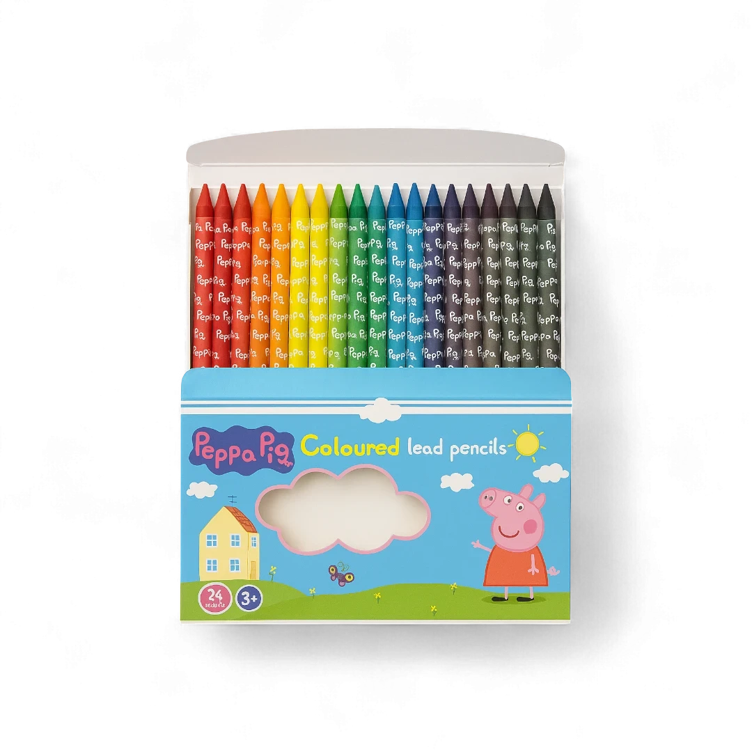Peppa Pig Coloured Lead Pencils - 24 Color